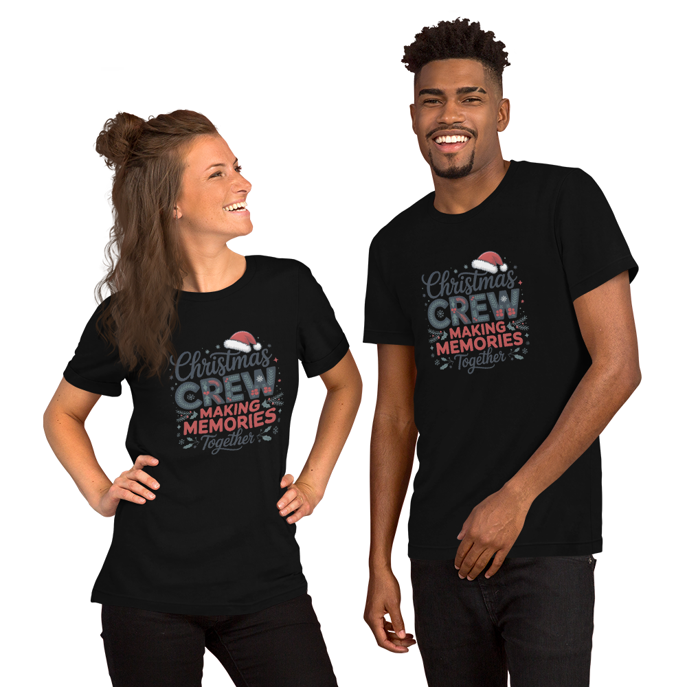Matching Christmas Crew Family T-Shirt