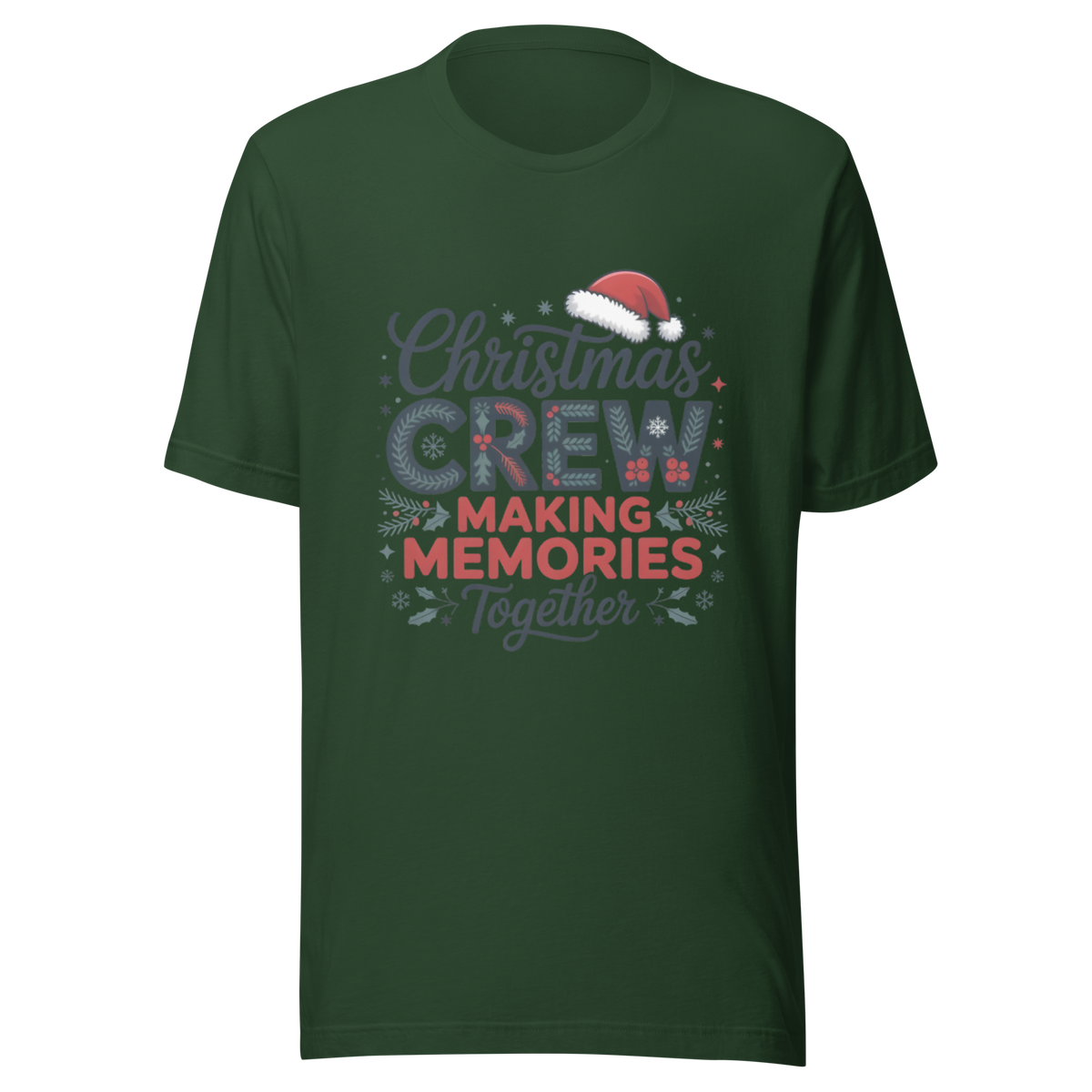 Matching Christmas Crew Family T-Shirt
