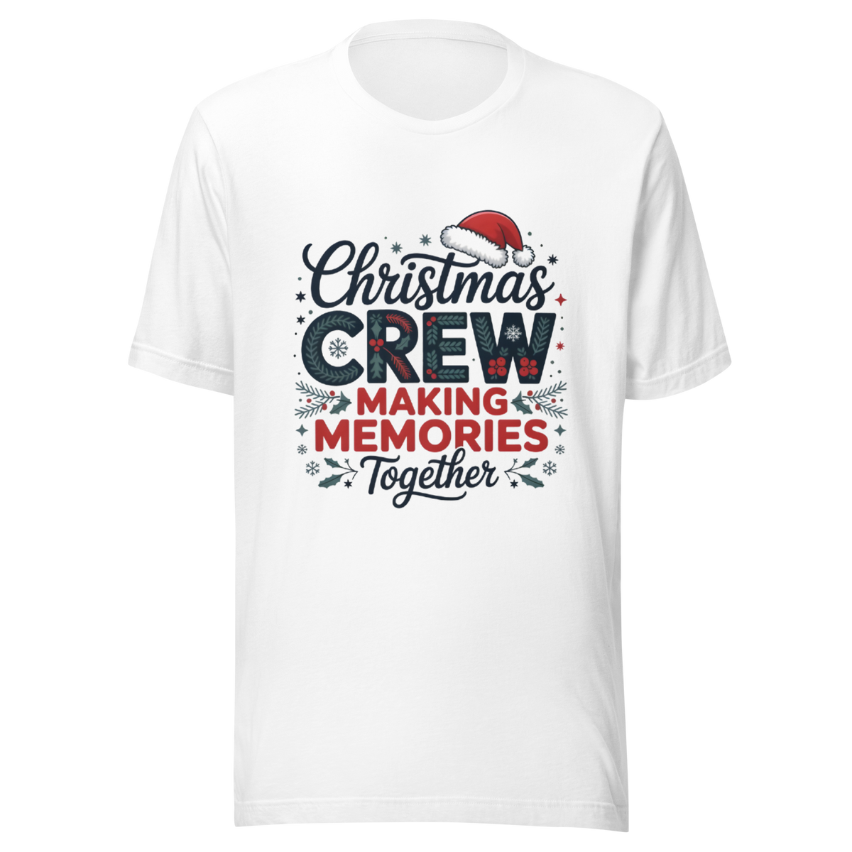 Matching Christmas Crew Family T-Shirt