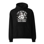 Santa Ho Ho Ho’s In Different Area Codes Funny Christmas Hoodie