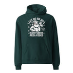 Santa Ho Ho Ho’s In Different Area Codes Funny Christmas Hoodie
