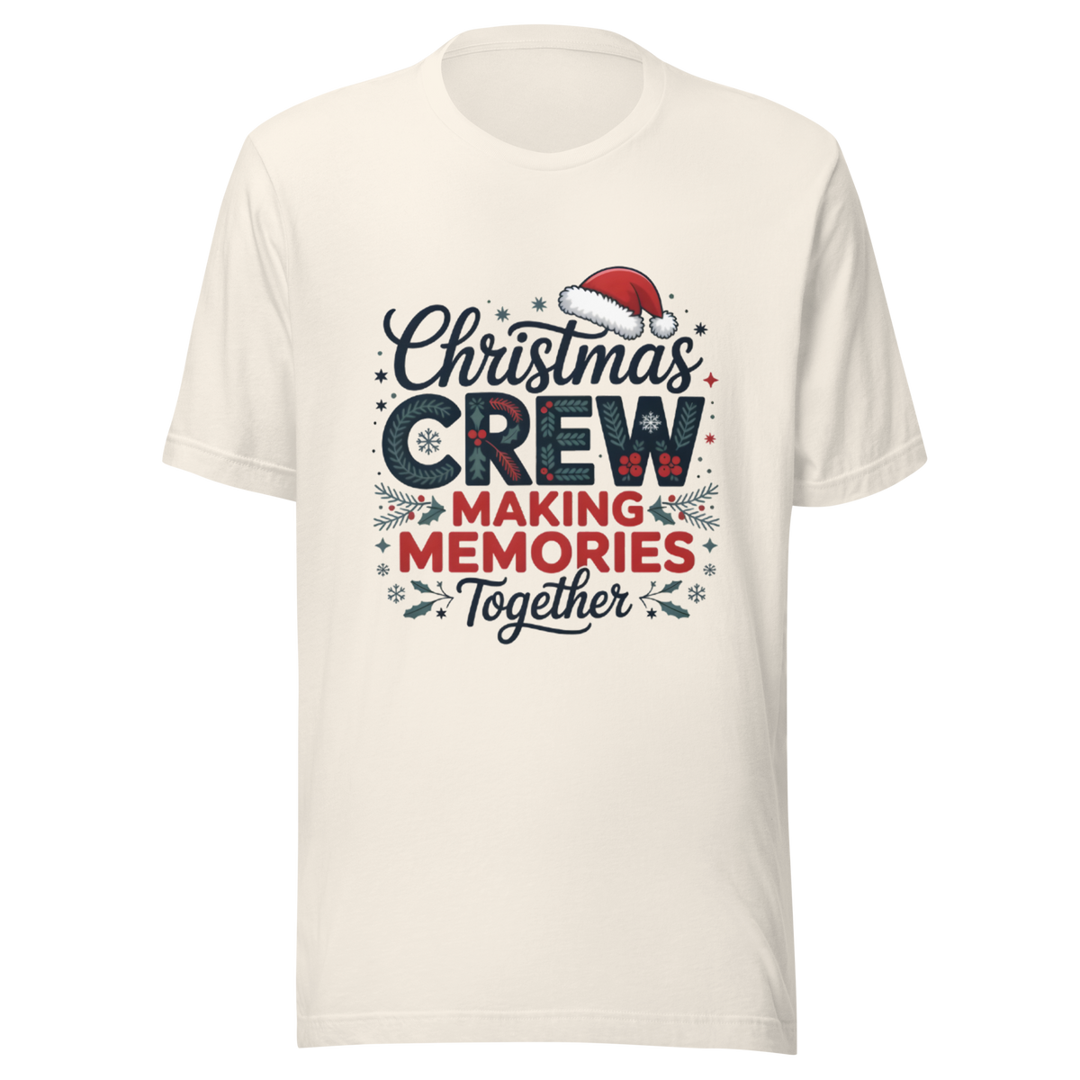 Matching Christmas Crew Family T-Shirt